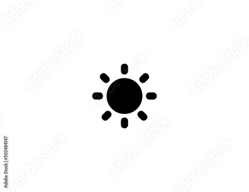 Sun isolated realistic vector icon. Sun illustration emoji icon