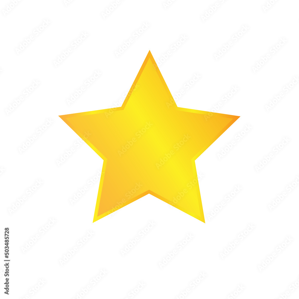 Gold star, brilliant award