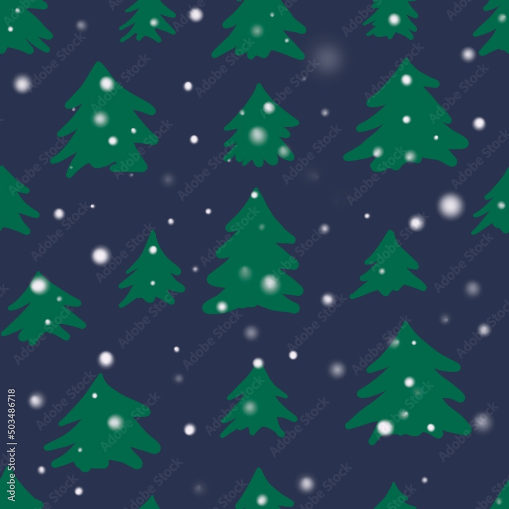 christmas tree background, pattern with tree