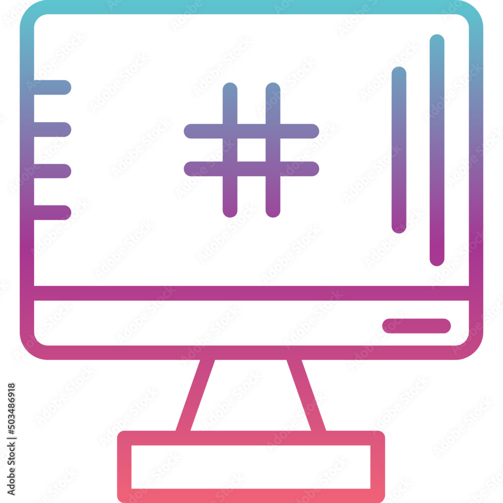 Obraz premium Hashtag Icon 