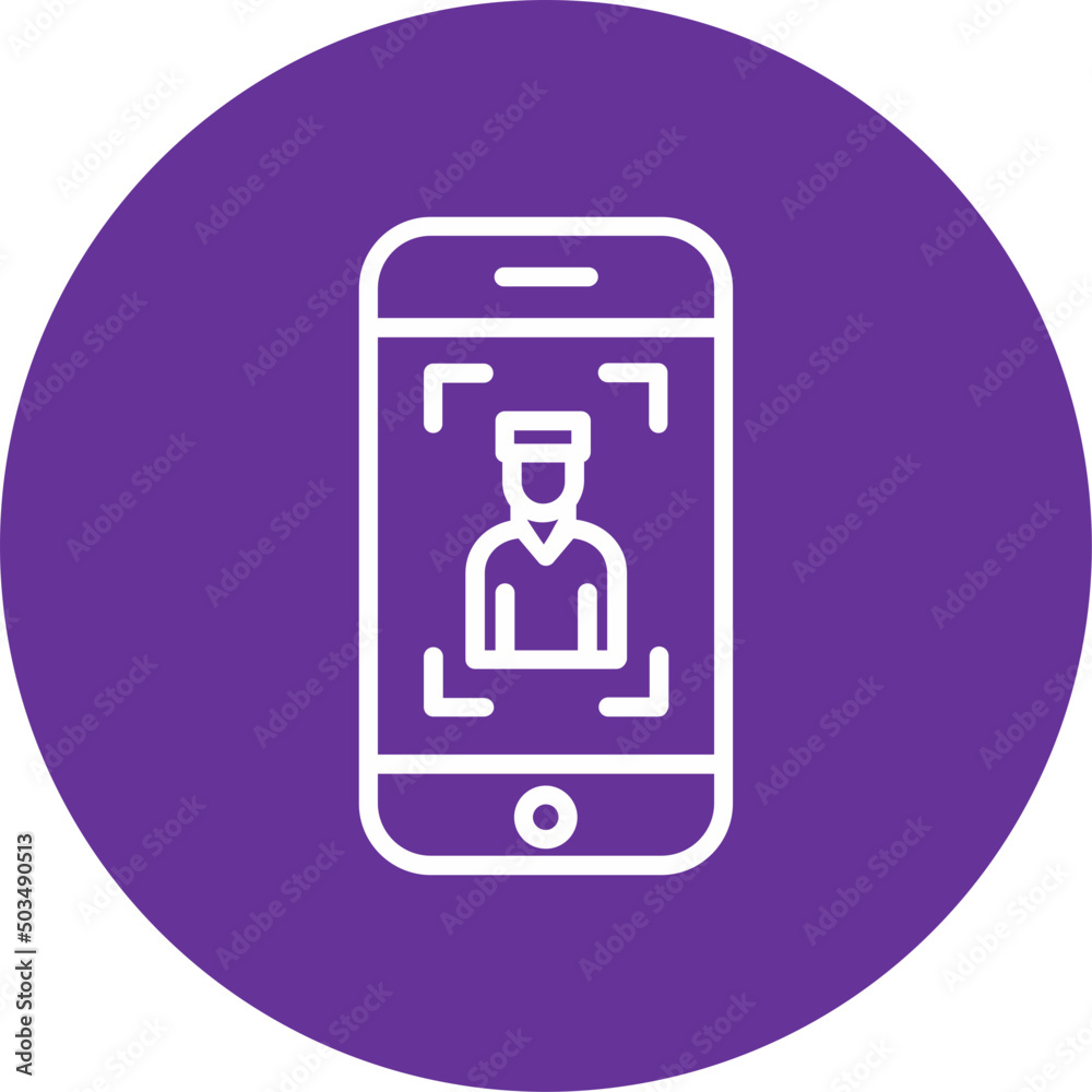 Mobile Selfie Icon Mobile Selfie Icon
