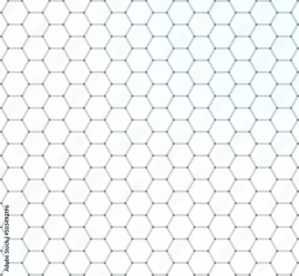 Hexagon pattern outline shape illustration. - obrazy, fototapety, plakaty 