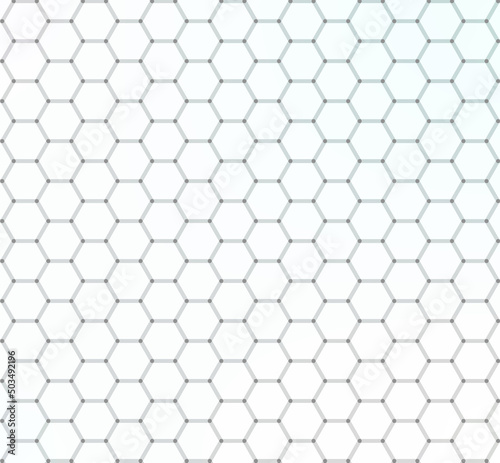 Fototapeta Naklejka Na Ścianę i Meble -  Hexagon pattern outline shape illustration.