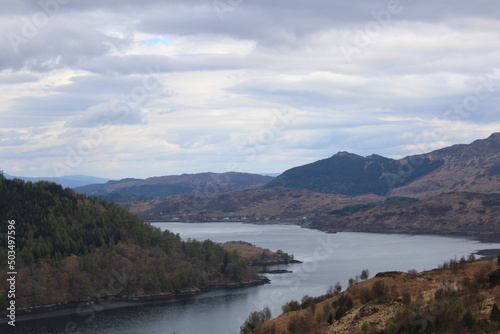 Panormaic View of Loch Duich from Carr Brae, Dornie, Scotland