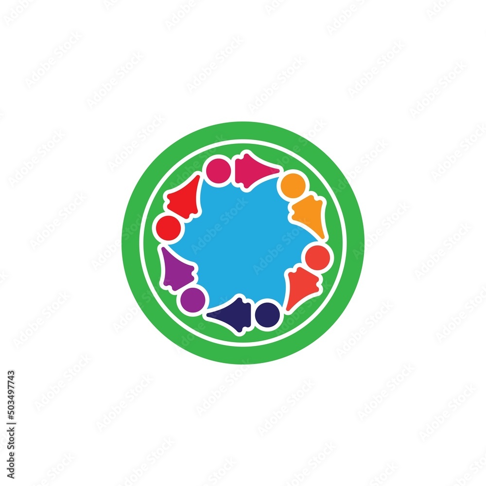 Community, network and social icon Community, network and social icon