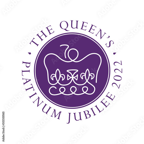 The Queen's Platinum Jubilee anniversary celebration background