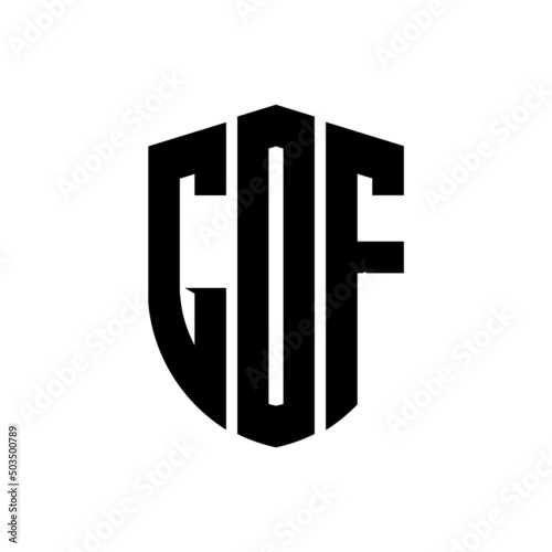GDF letter logo design. GDF modern letter logo with black background. GDF creative  letter logo. simple and modern letter logo. vector logo modern alphabet font overlap style. Initial letters GDF   photo