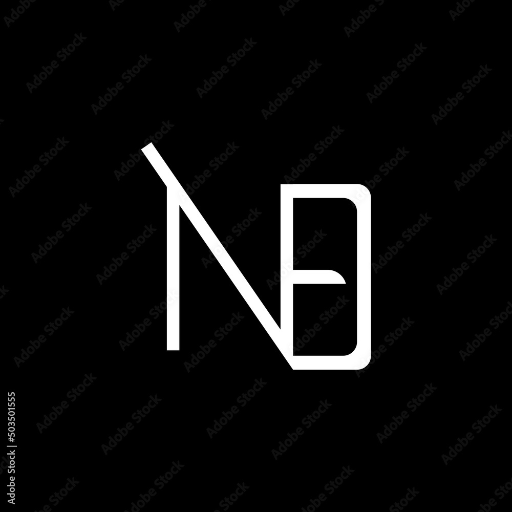 Initial NB letter Logo Design vector Template. Abstract Black And White Color Letter NB logo Design. Initial NB letter Logo Design vector Template. Abstract Black And White Color Letter NB logo Design.