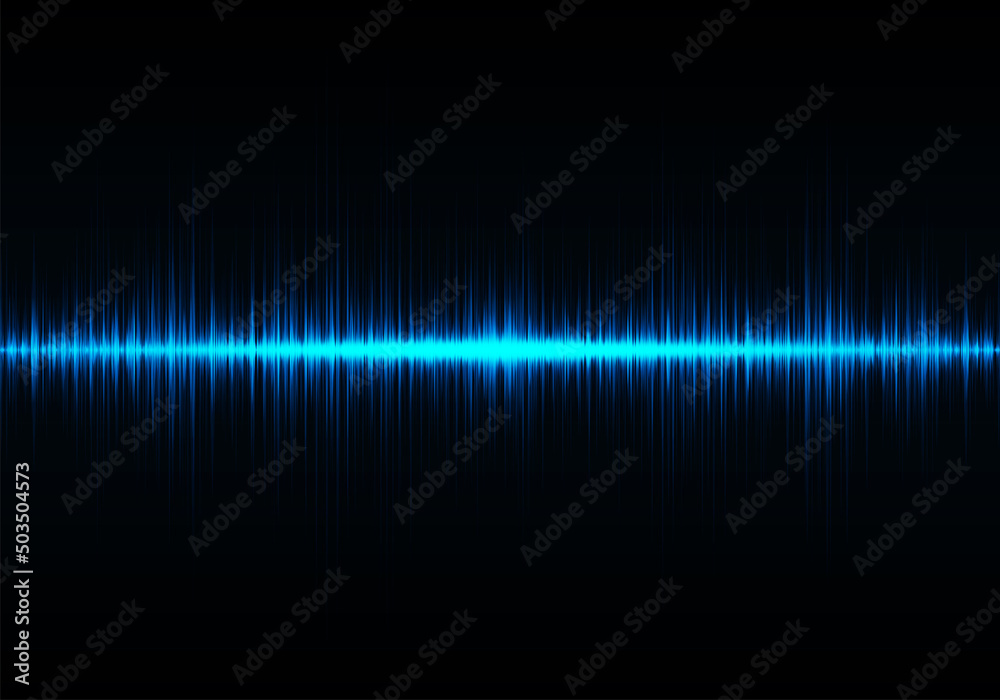 Blue digital equalizer, vector of sound wave pattern element Blue digital equalizer, vector of sound wave pattern element