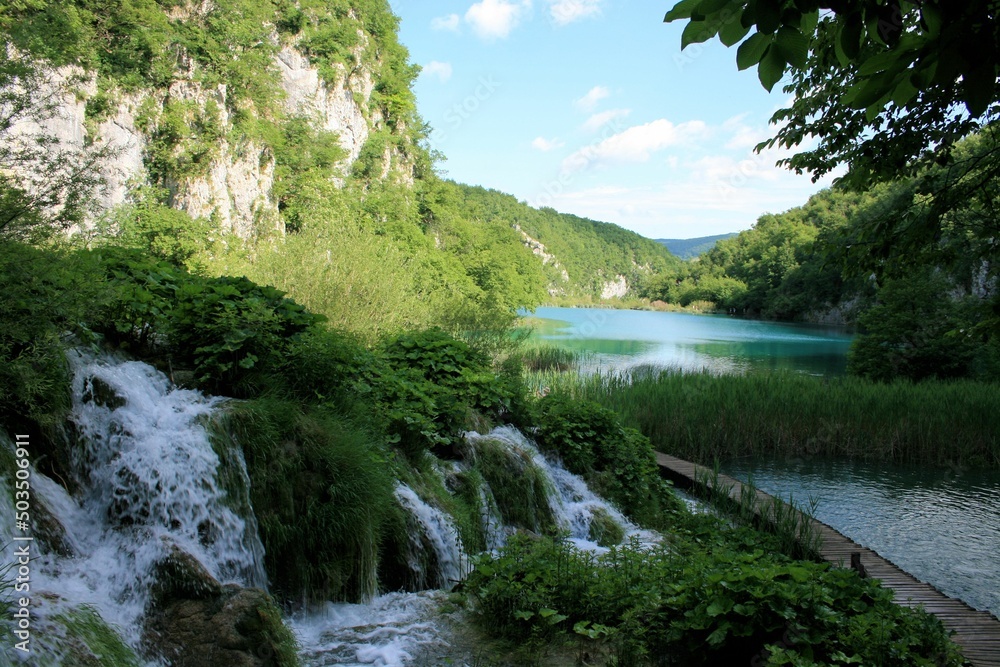 beautiful lake in N.P. Plitvice, Croatia