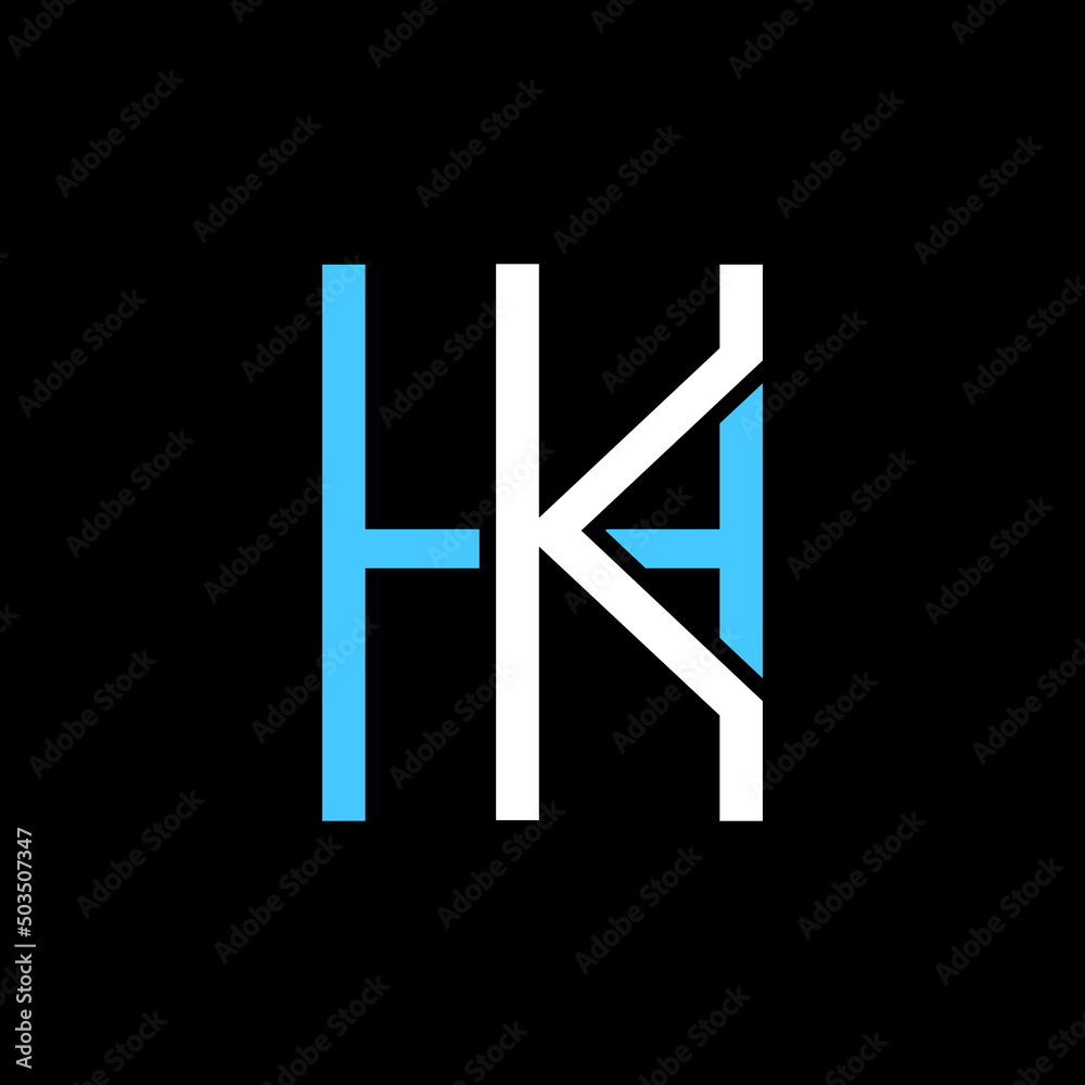 Initial HK or H K abstract outstanding professional business awesome artistic branding company different colors illustration logo Design vector Template. Initial HK or H K abstract outstanding professional business awesome artistic branding company different colors illustration logo Design vector Template.