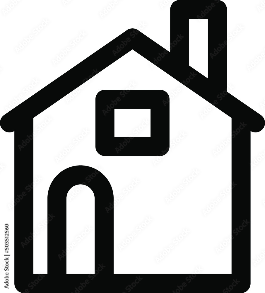 icon illustration of home 