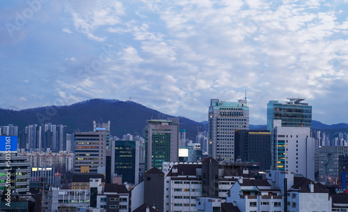 Songpa-gu, Seoul, Korea, downtown view photo