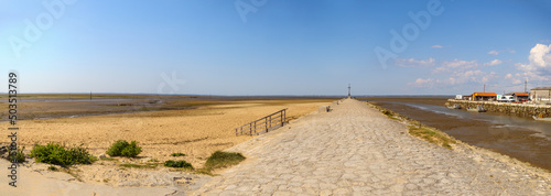 panorama de la jetée du port de Barros à Gujan Mestras