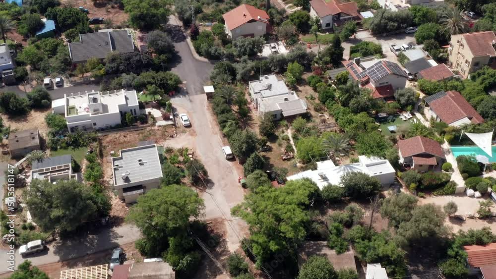 cooperative agricultural community in Northern Israel, Aerial view.
cooperative agricultural community in Northern Israel, Aerial view.