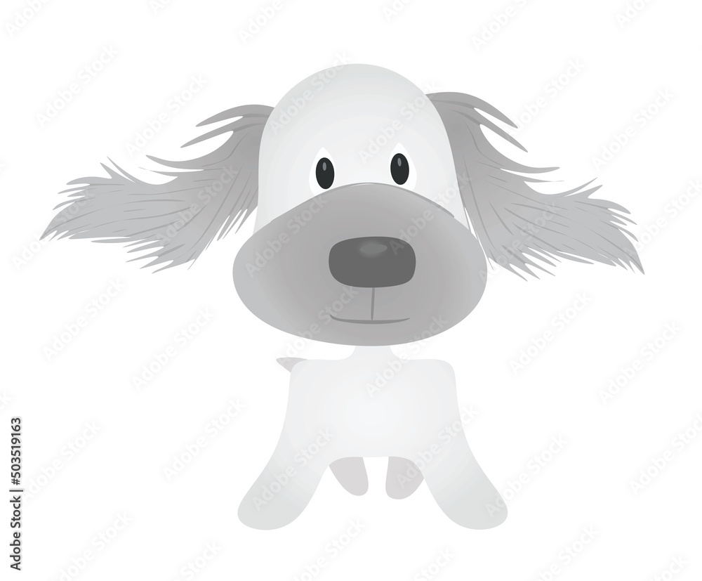 Cute dog icon. vector illustration Cute dog icon. vector illustration