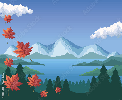Rocky Mountains canadian landscape