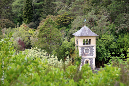 Tower in a garden photo