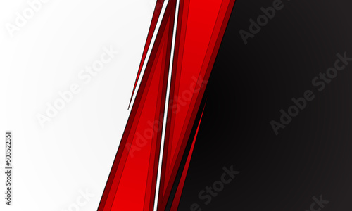 Modern design for wallpaper, banner, flyer in geometric style. Corporate concept red black gray contrast background. Vector graphic design