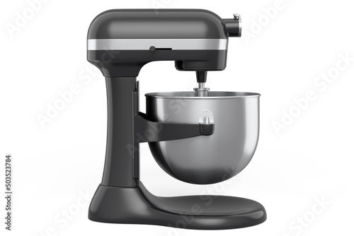 Modern kitchen mixer for cooking  blending and mixing on white background.