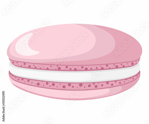Vector illustration of French macaroon