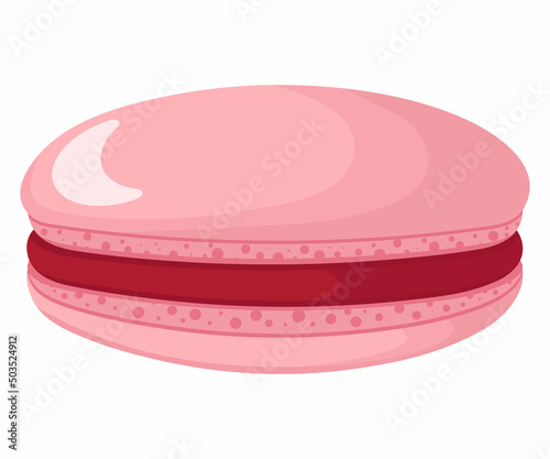 Vector illustration of French macaroon