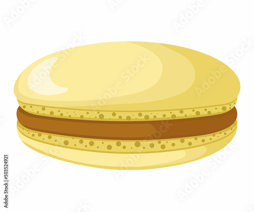 Vector illustration of French macaroon