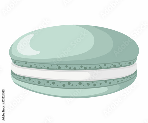 Vector illustration of French macaroon