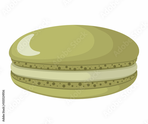Vector illustration of French macaroon