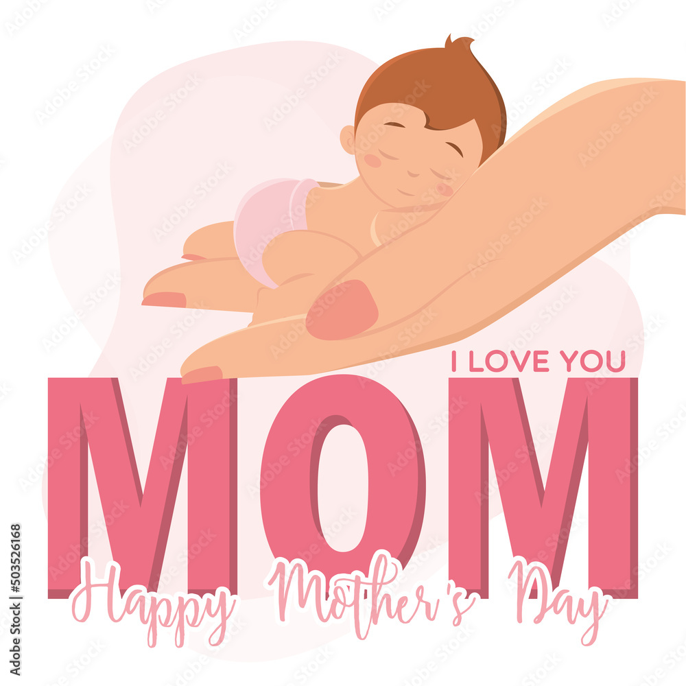 Isolated hand and baby vector illustration Isolated hand and baby vector illustration