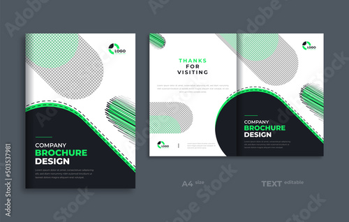 Company brochure design template. Company profile cover design, annual report cover design, brochure cover layout, a4 size.