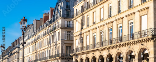 Paris, panorama of the rue de Rivoli
 photo