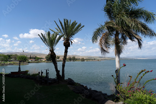 View of Kibbutz Ginosar and the Sea of Galilee photo