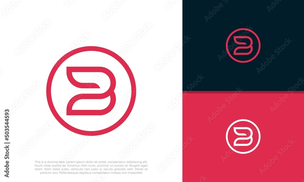 Initials B logo design. Initial Letter Logo. Initials B logo design. Initial Letter Logo.