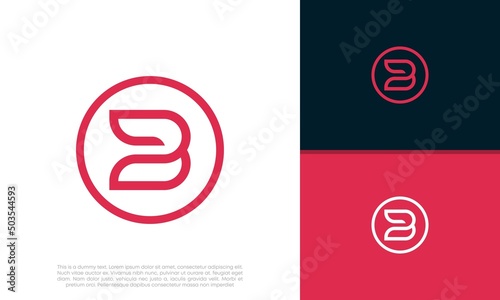 Initials B logo design. Initial Letter Logo.