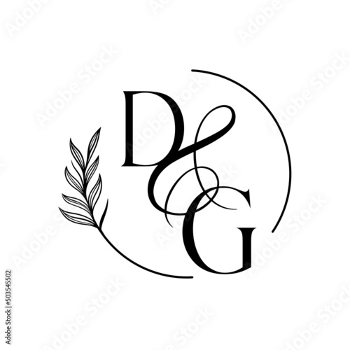 gd, dg, Elegant Wedding Monogram, Wedding Logo Design, Save The Date Logo