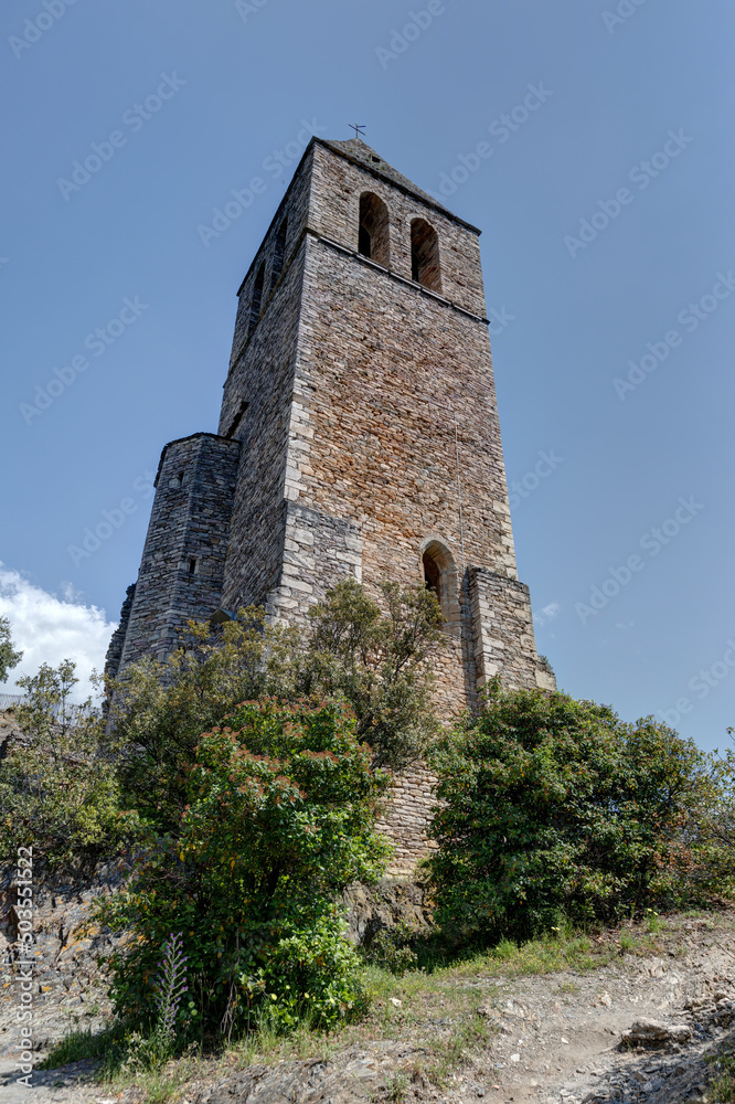 Tour du Castrum - Village d'Olargues dans le département de l'Hérault en région Occitanie