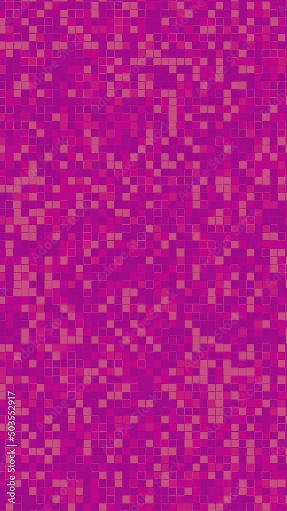 Creative abstract background made of magenta decorative tiles, 16x9 portrait ortion