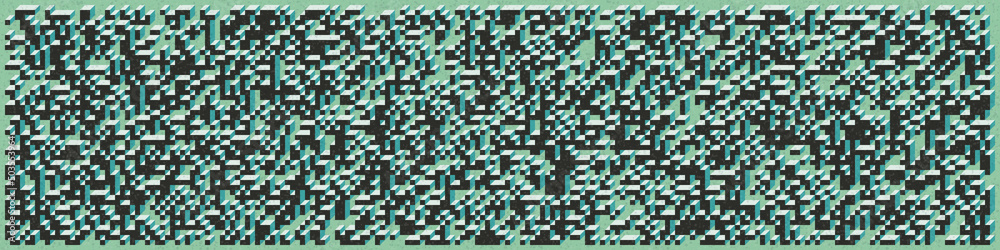 Implementation of Edward Zajec’s “Il Cubo” from 1971. Essentially a Truchet tile set of 8 tiles and rules for placement art illustration Implementation of Edward Zajec’s “Il Cubo” from 1971. Essentially a Truchet tile set of 8 tiles and rules for placement art illustration