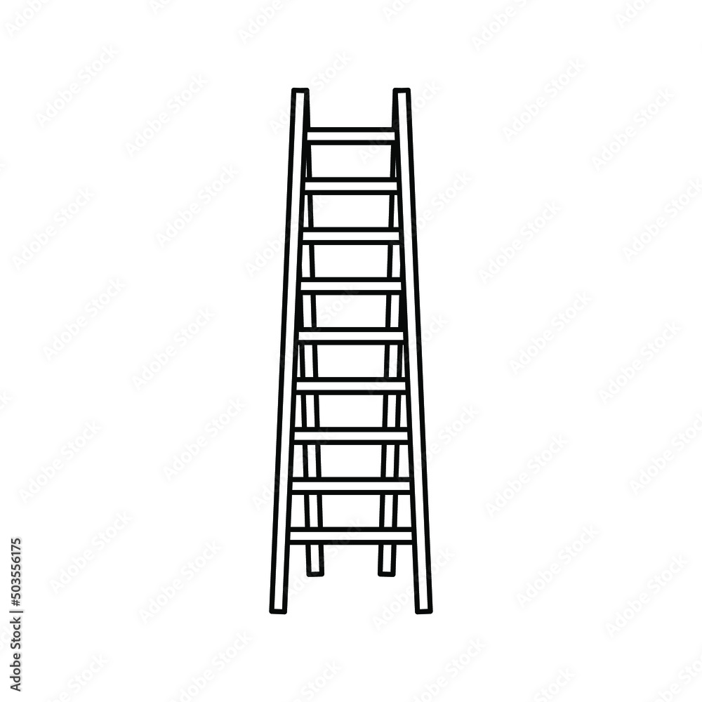 ladder icon. stairs symbol. vector illustration