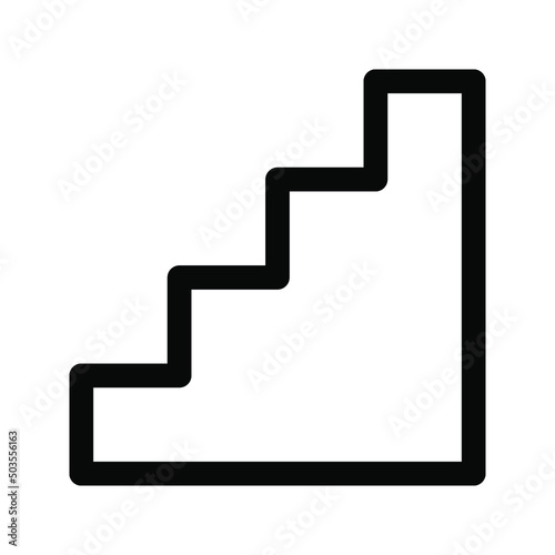 ladder icon. stairs symbol. vector illustration