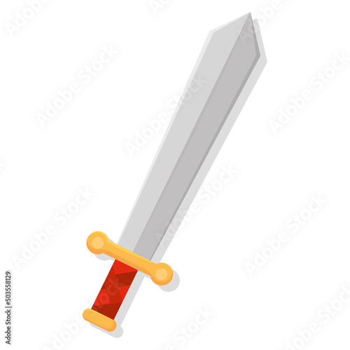 Isolated sword marios videogame vector illustration photo