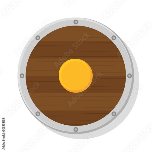 Isolated shield marios videogame vector illustration photo