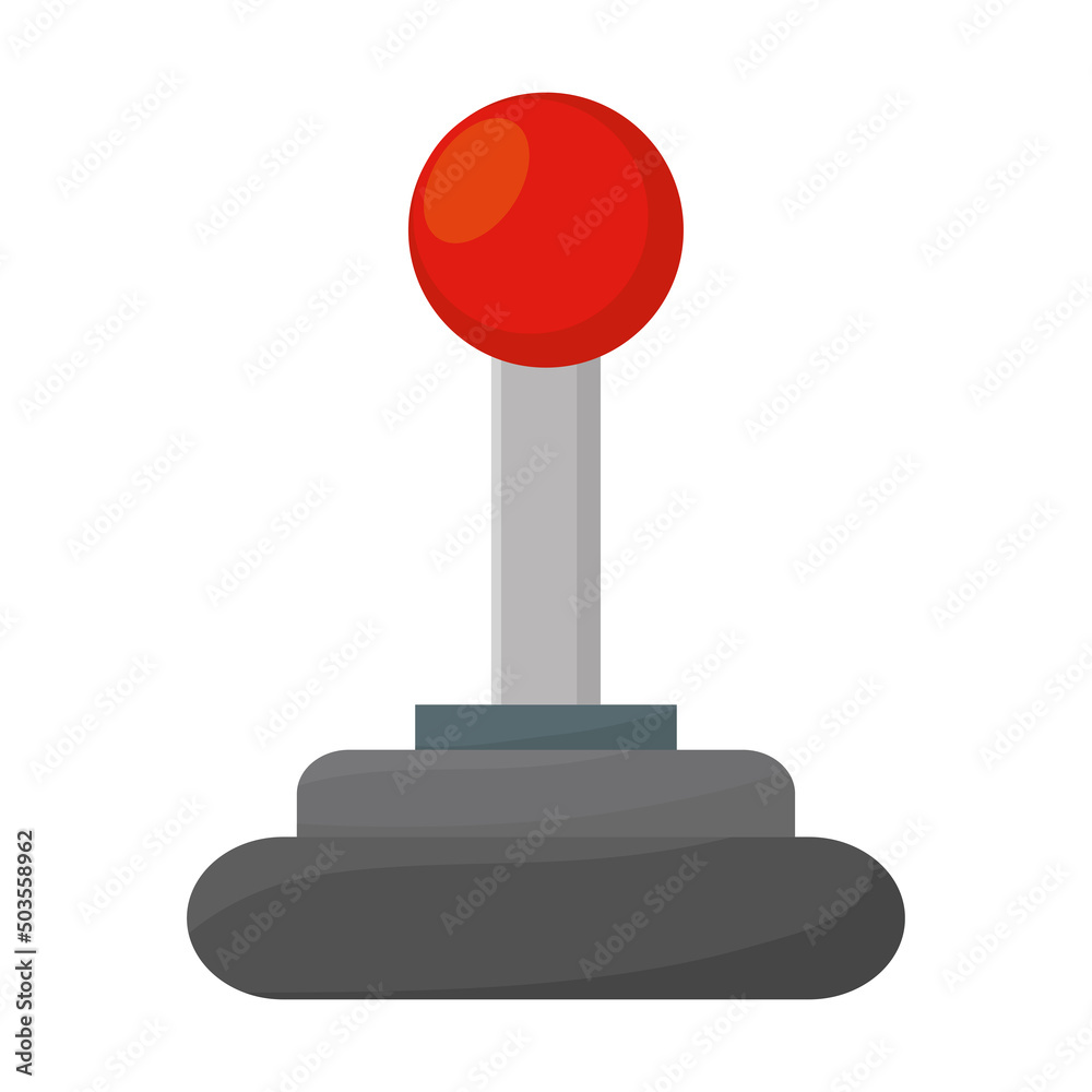Isolated joystick videogame vector illustration Isolated joystick videogame vector illustration