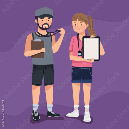 sports coaches couple