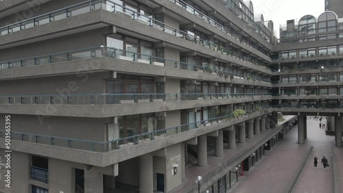Barbican Center - Drone Footage - Pan Up photo