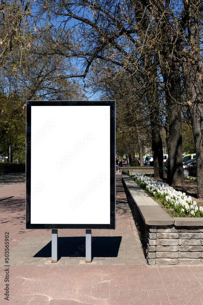 Blank mock up vertical billboard street poster on city background. media blank white modern panel, signboard for advertisement design. Mockup, mock-up, mock up Blank mock up vertical billboard street poster on city background. media blank white modern panel, signboard for advertisement design. Mockup, mock-up, mock up