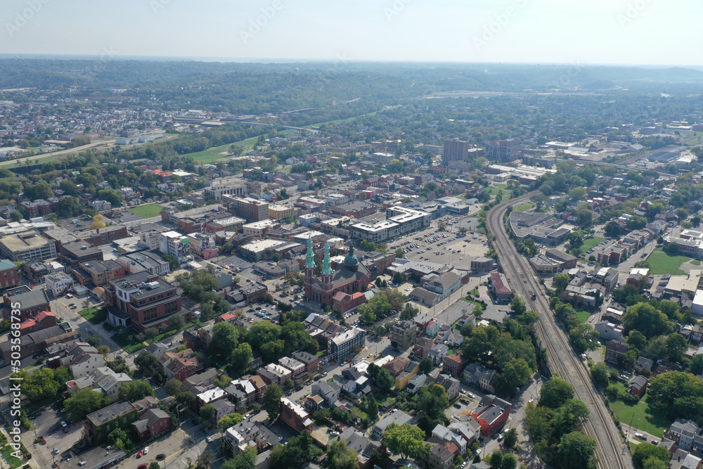Aerial view of Covington Kentucky