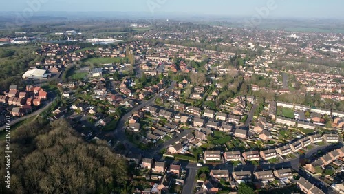 Generic aerial view of Newbury in the UK photo