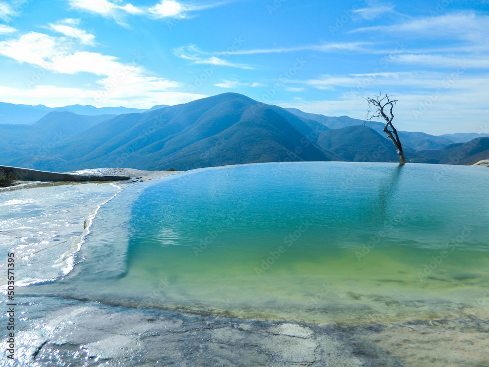Fototapeta premium Cascadas petrificadas Hierve el Agua Oaxaca
